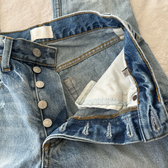 BOYISH Billy High Waist Distressed Jeans in Some Like it Hot Size 25 - Picture 12 of 15